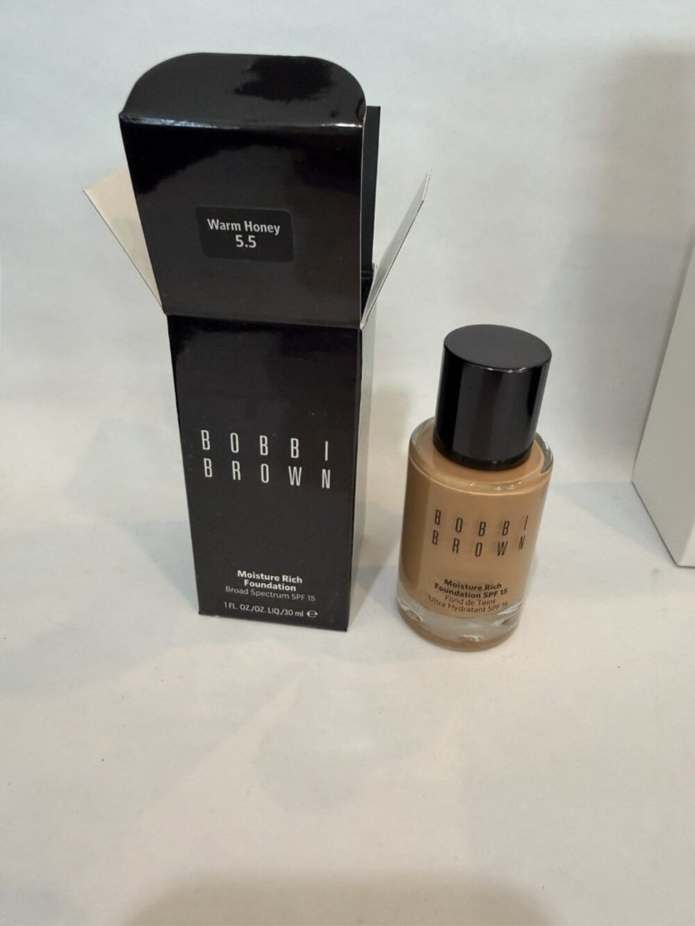 Bobbi Brown Moisture Rich Foundation 1fl Oz #5.5 Warm Honey New With Box
